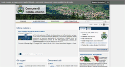 Desktop Screenshot of comune.ronzo-chienis.tn.it