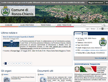 Tablet Screenshot of comune.ronzo-chienis.tn.it